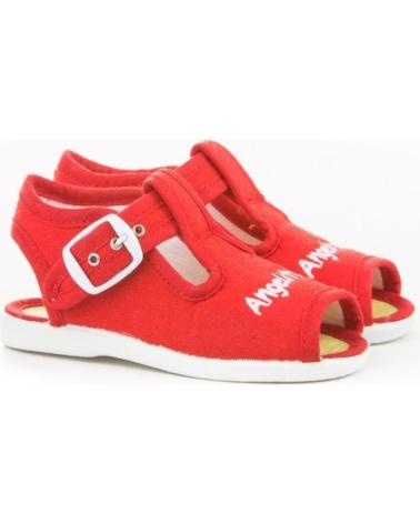 Sandali per Bambina e Bambino ANGELITOS SANDALIA LONA 117 ROJO