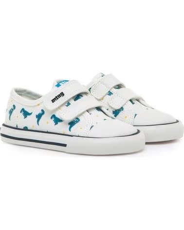 MTNG KINDERSNEAKER MIT KLETTVERSCHLUSS UND DINOSAURIER-PRINT BLANCO