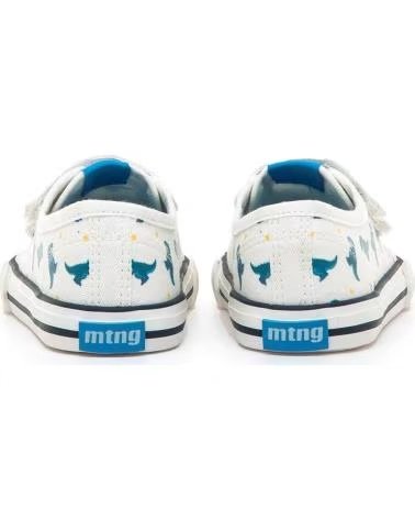 MTNG KINDERSNEAKER MIT KLETTVERSCHLUSS UND DINOSAURIER-PRINT BLANCO