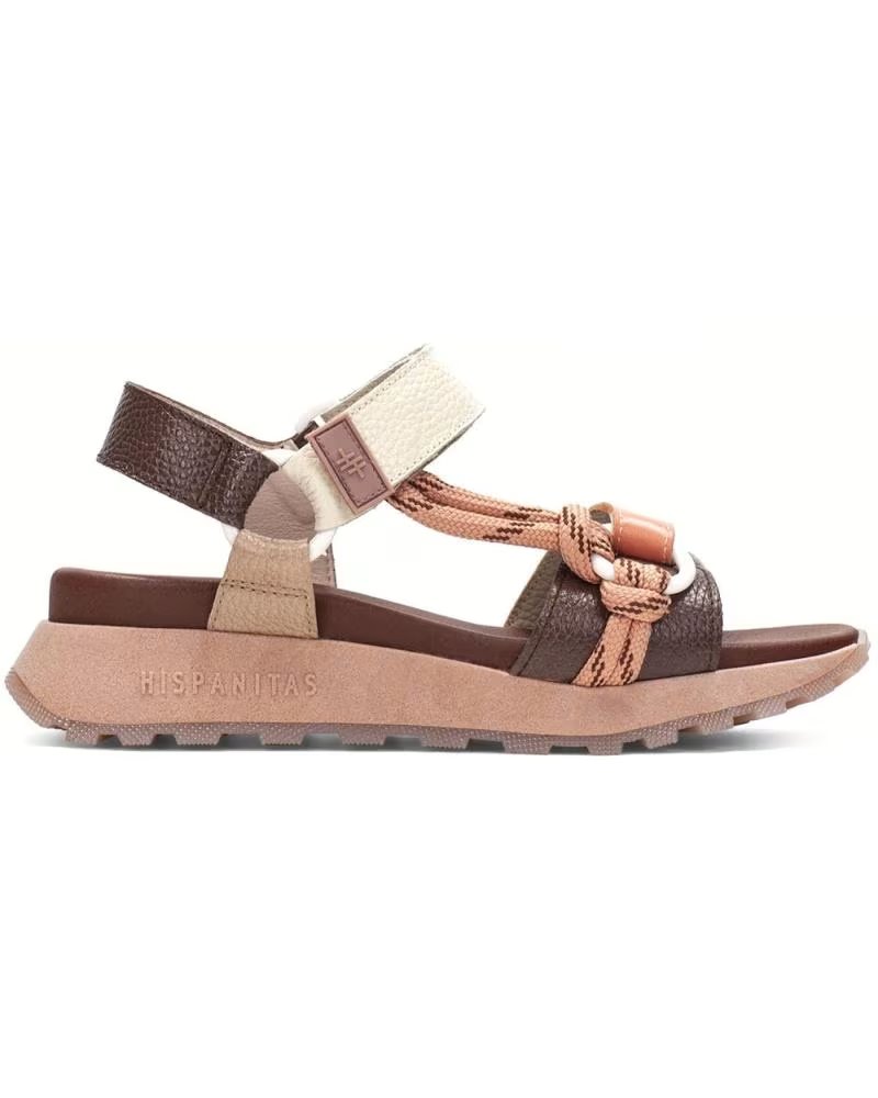 HISPANITAS SANDALIAS 225-CHV264869-AV EN MARRON PARA MUJER AVELLANA