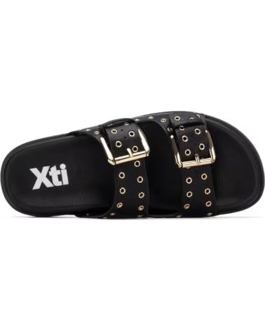 XTI SANDALIAS PLANAS MUJER 145083 NEGRO