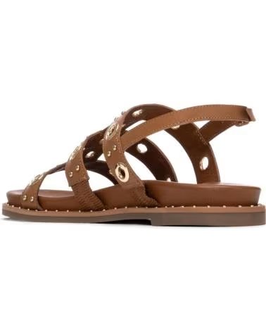 CARMELA SANDALI 163208 CON OCCHIELLI E CINTURINI CAMEL