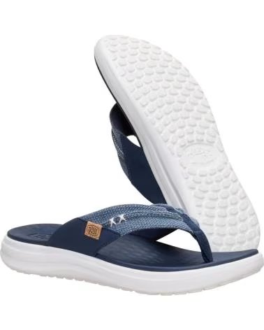 HEY DUDE CHANCLAS 223103400001 EN BEIGE PARA UNISEX NAVY