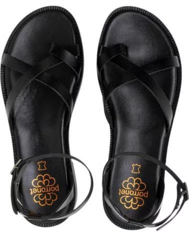 Início-PORRONET-SANDALIAS-PLANAS-MUJER-3230-NEGRO