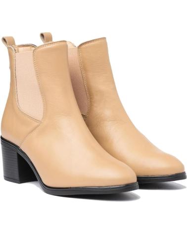 Botines de Mujer EVA MAÑAS BOTIN PIEL 1303 ARENA