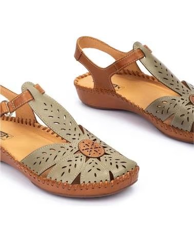 Sandalen-De-Mujer-PIKOLINOS-ZAPATO-SEMIABIERTO-CON-CIERRE-ADHERENTE-PARA-MUJER-P-VALLART-VERDE