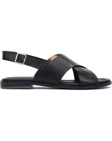 PIKOLINOS LEATHER SANDALS W0X-0576 ALGAR BLACK
