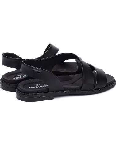 SANDALI BASSI PIKOLINOS NAVIA W3E-0652 IN PELLE NERA NEGRO
