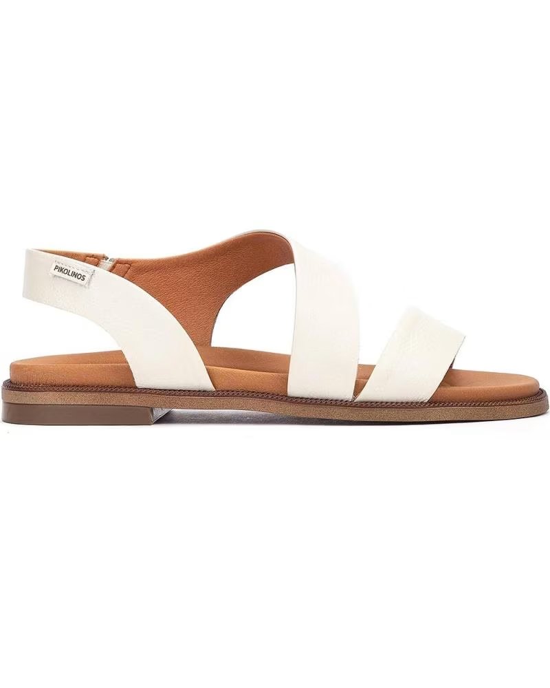 SANDALI BASSI PIKOLINOS NAVIA W3E-0652 IN PELLE BLANCO