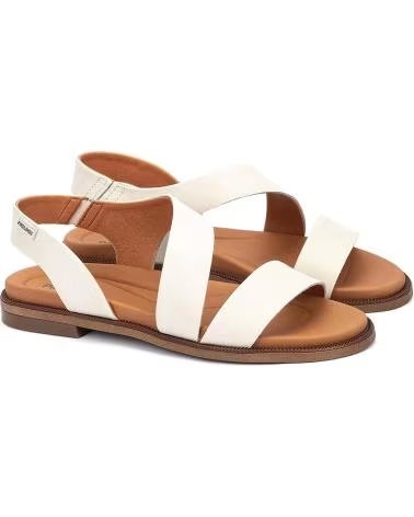 SANDALI BASSI PIKOLINOS NAVIA W3E-0652 IN PELLE BLANCO