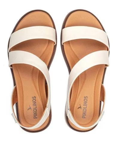 SANDALI BASSI PIKOLINOS NAVIA W3E-0652 IN PELLE BLANCO