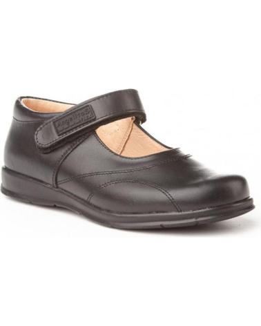 Sapatos de Menina ANGELITOS ESCOLAR PIEL 461 NEGRO