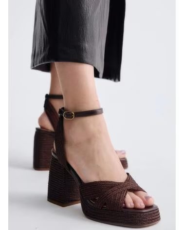 EXE SANDALIAS MUJER EXE MODELO HAVANA 309 COLOR MARRON BROWN