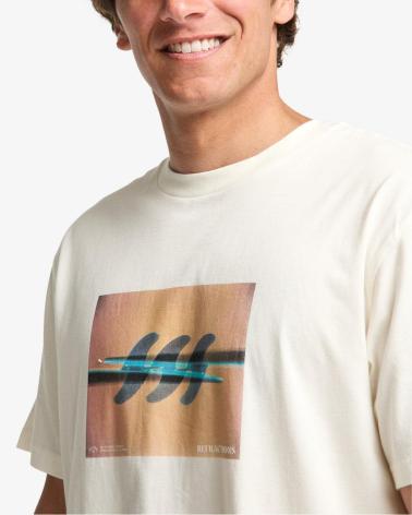 BILLABONG CAMISETA 24A521622 CON ESTAMPADO GRÁFICO BEIG CLARO