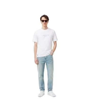 LACOSTE Camiseta De Manga Corta Th1435-001 en blanco para hombre WHITE