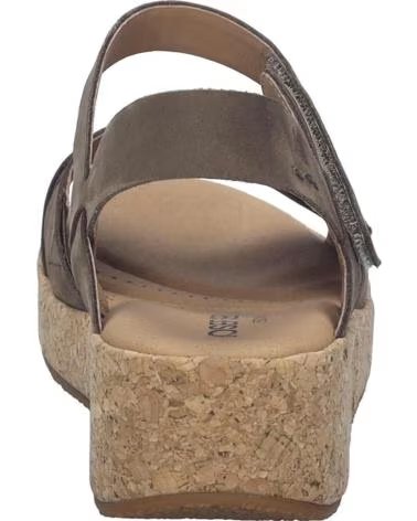 JOSEP SEIBEL JOSEF SEIBEL EVITA-03 SANDALE AUS NUBUKLEDER TAUPE