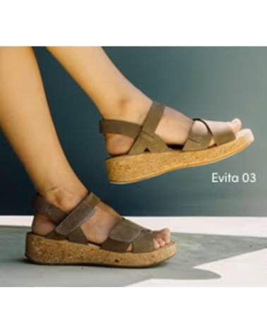JOSEP SEIBEL JOSEF SEIBEL EVITA-03 SANDALE AUS NUBUKLEDER TAUPE