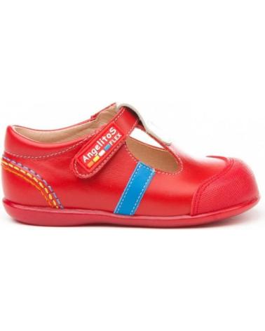 girl and boy shoes ANGELITOS PEPITO SPORT PIEL 583 ROJO