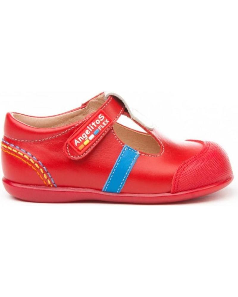 girl and boy shoes ANGELITOS PEPITO SPORT PIEL 583 ROJO