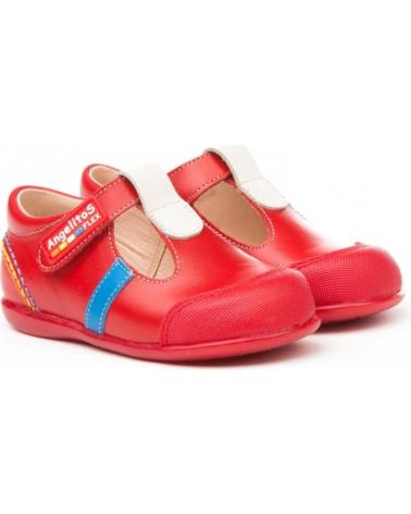 girl and boy shoes ANGELITOS PEPITO SPORT PIEL 583 ROJO