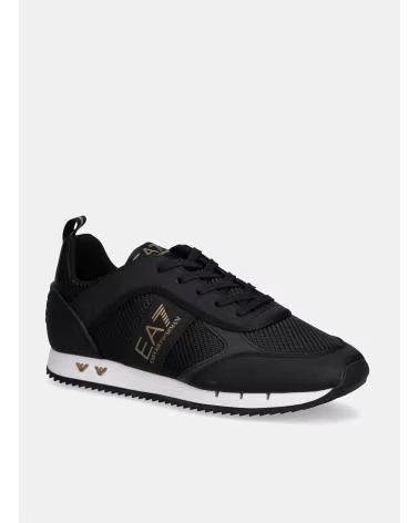 EMPORIO ARMANI EA7 SNEAKER MIT SEITLICHEM LOGO NEGRO