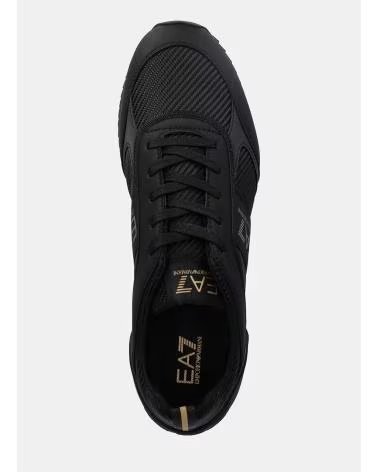 EMPORIO ARMANI EA7 SNEAKER MIT SEITLICHEM LOGO NEGRO
