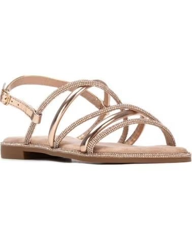 XTI FLAT METALLIC STRAP SANDALS XTI 145106 NUDE