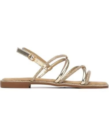 XTI SANDALO BASSO 145106 LISTINI INCROCIATI METALLIZZATI ORO AMARILLO