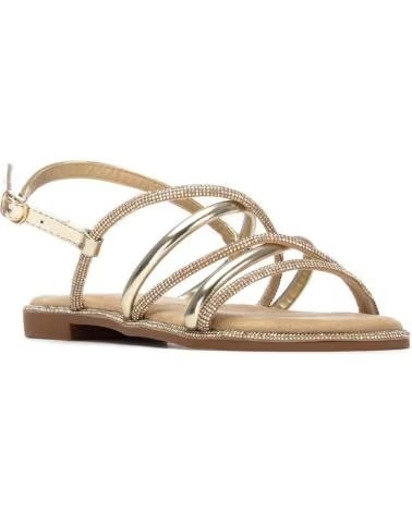 XTI SANDALO BASSO 145106 LISTINI INCROCIATI METALLIZZATI ORO AMARILLO