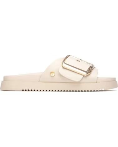 XTI SANDALE PLATE AVEC GRANDE BOUCLE BEIGE