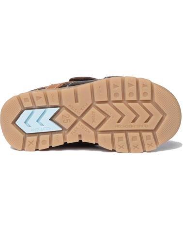 Botines de Niña y Niño ANGELITOS BOTA SPORT PIEL 720 CHOCOLATE