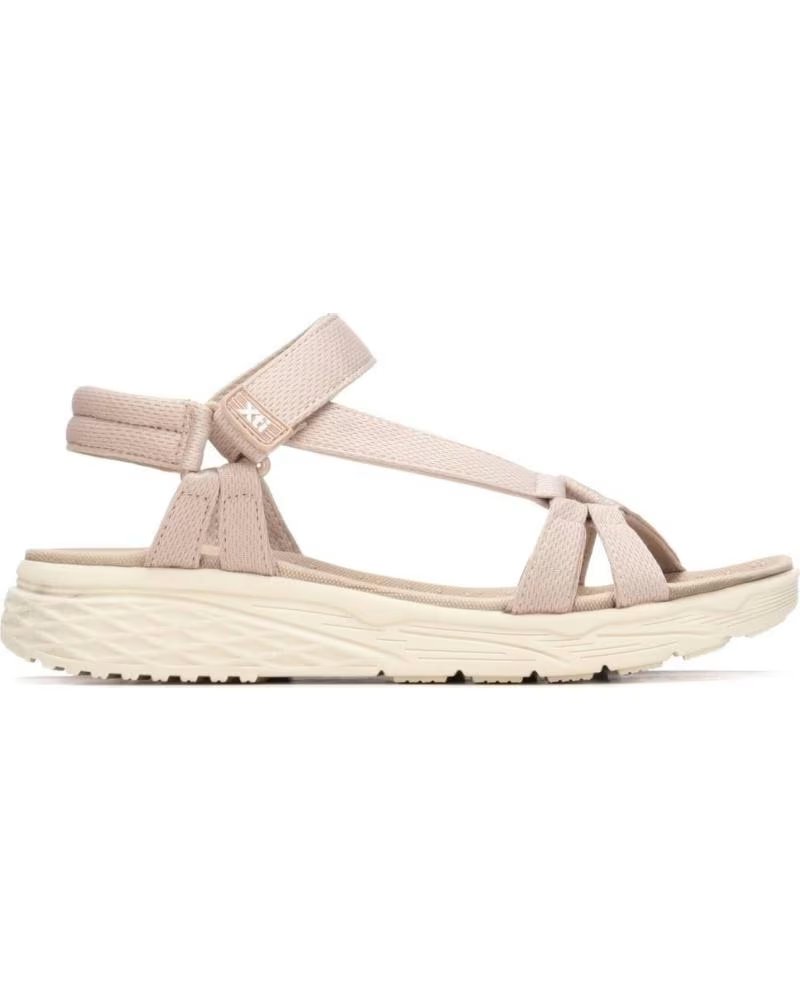 XTI Sandalias Planas Mujer 145463 Beig BEIGE