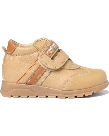 Botines de Niña y Niño ANGELITOS BOTA SPORT PIEL 720 CAMEL