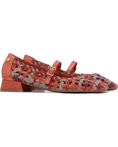 CARMELA BALLERINE 163128 IN PELLE CON TRAFORI CORAL