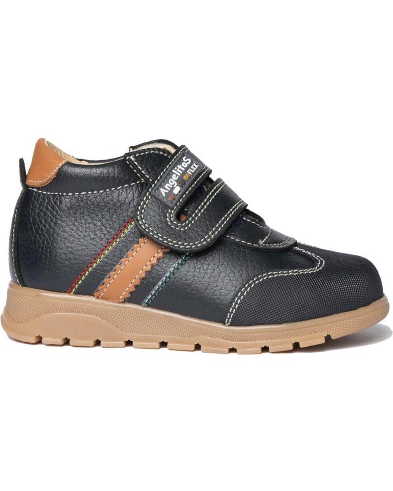 Botines de Niña y Niño ANGELITOS BOTA SPORT PIEL 720 MARINO