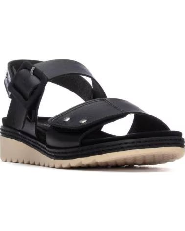 REFRESH SANDALIA REFRESH 175165 CON PLATAFORMA DENTADA NEGRO