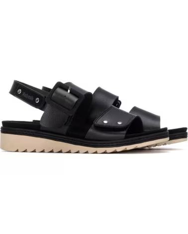 REFRESH SANDALIA REFRESH 175165 CON PLATAFORMA DENTADA NEGRO
