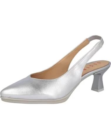 DESIREÉ SAPATOS SLINGBACK MACA2 DE SALTO BAIXO PLATA