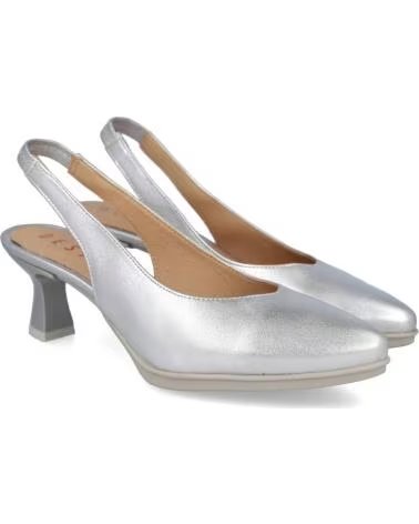 DESIREÉ SAPATOS SLINGBACK MACA2 DE SALTO BAIXO PLATA