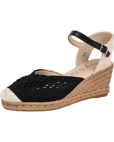 MYSOFT MYSOFT 26M118 HÄKEL-ESPADRILLES NEGRO