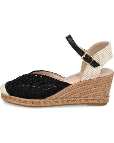 MYSOFT MYSOFT 26M118 HÄKEL-ESPADRILLES NEGRO
