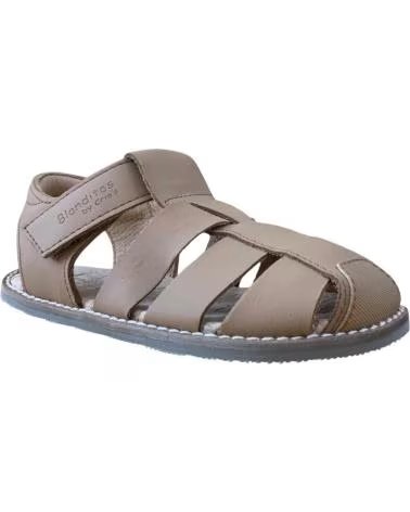 BLANDITOS SANDALIAS NINO MODELO SAONABD COLOR MARRON CUERO26V
