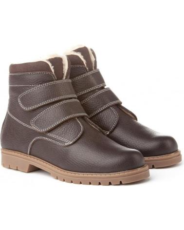 Botins de Menina e Menino ANGELITOS BOTIN PIEL 761 CHOCOLATE