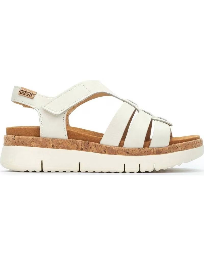 PIKOLINOS SANDÁLIAS PIKOLINOS W4N-0754 EM PELE CREMA