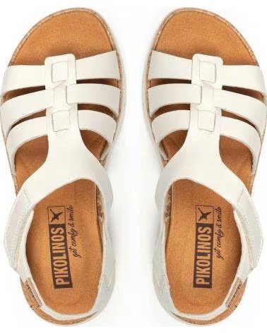 PIKOLINOS SANDÁLIAS PIKOLINOS W4N-0754 EM PELE CREMA