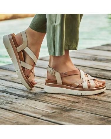 PIKOLINOS PIKOLINOS W4N-0650C1 SANDALEN AUS LEDER HIELO