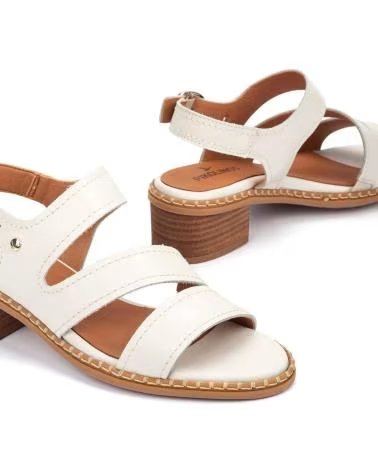 PIKOLINOS SANDÁLIAS PIKOLINOS W3H-1635 COM SALTO BLOCO CREMA