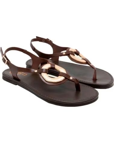 PORRONET SANDALIAS PLANAS PORRONET 3218 MOKA MARRóN