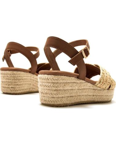 MTNG SANDALIAS LITA CON PLATAFORMA DE ESPARTO TRENZADO BEIGE