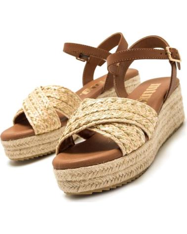 MTNG SANDALIAS LITA CON PLATAFORMA DE ESPARTO TRENZADO BEIGE